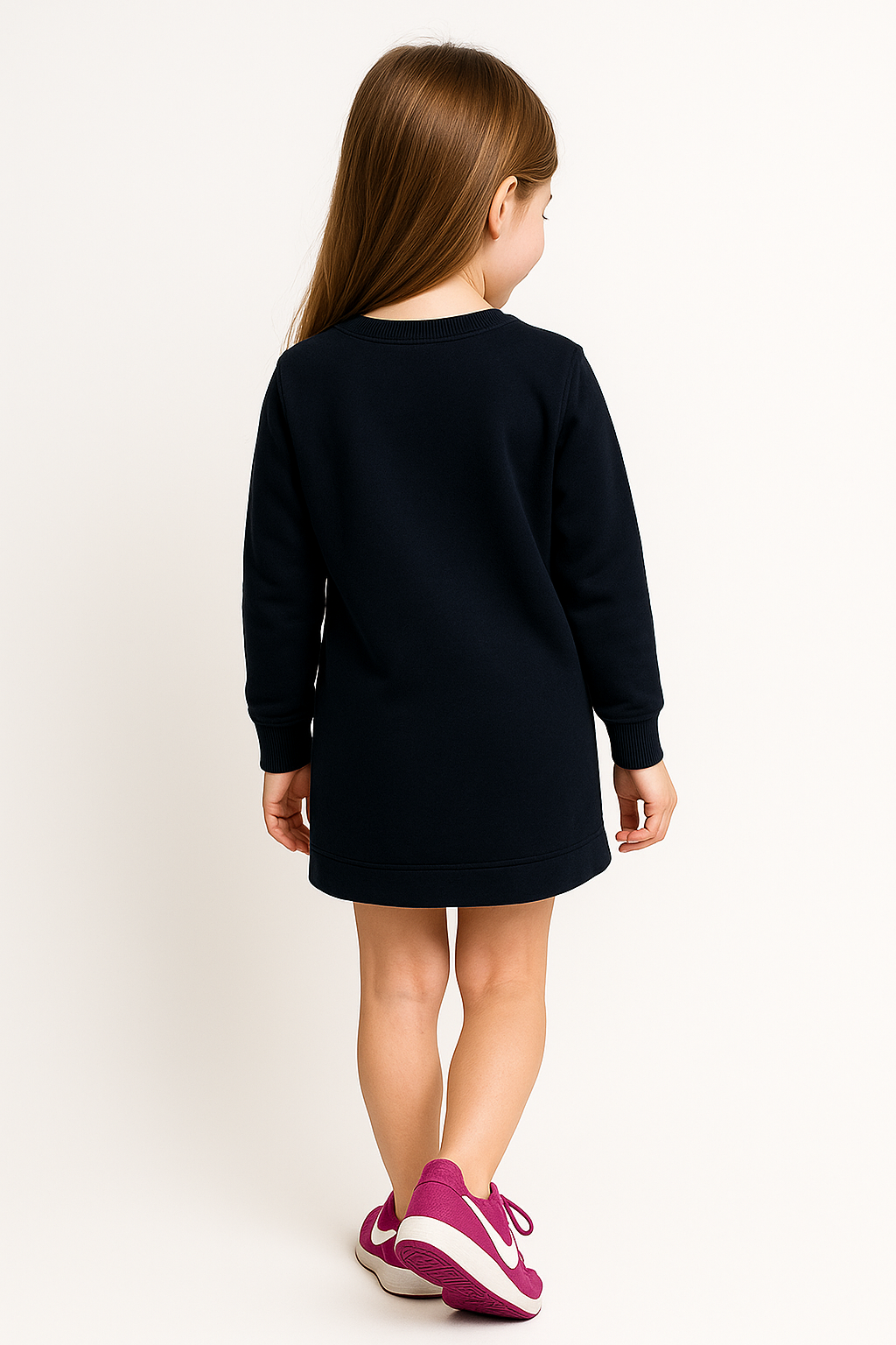 Bloom Sweatshirt Dress - Midnight Navy