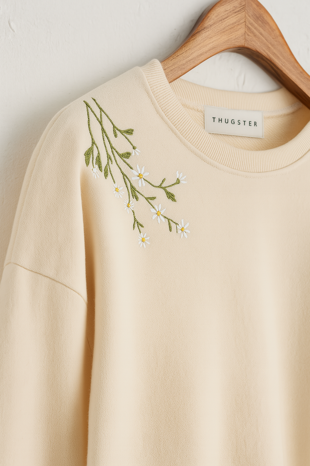 Bloom Sweatshirt Dress - Off White